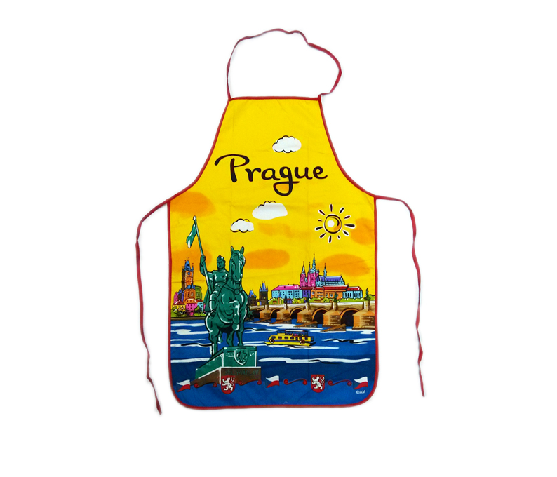 Pure Cotton High Quality PARIS Paris Black Variety Kitchen Cartoon Apron Clean Anti-fouling and Oil-proof Apron