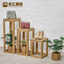 Clothing Store Stand Water Table Combo Womens Clothing Shop Floor Showcase Table Shoe Rack Bag rack Decorative Flower Shelf