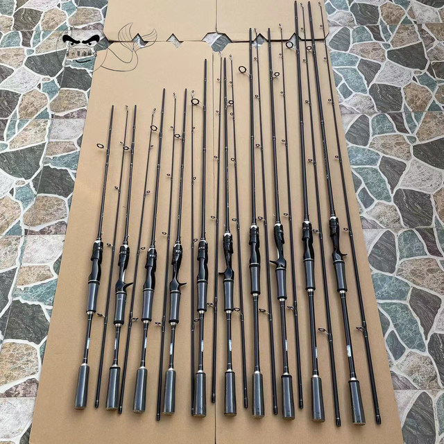 ລຸ້ນທີສອງ Dawa fishing bass rod fishing long-range M+ML double carbon straight handle gun handle road slide rod bass cocked mouth rod fishing rod