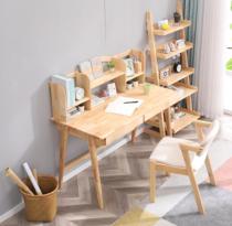 Nordic full solid wood childrens desk Wen case study desk modern minimalist computer desk economy type environmental protection log furniture