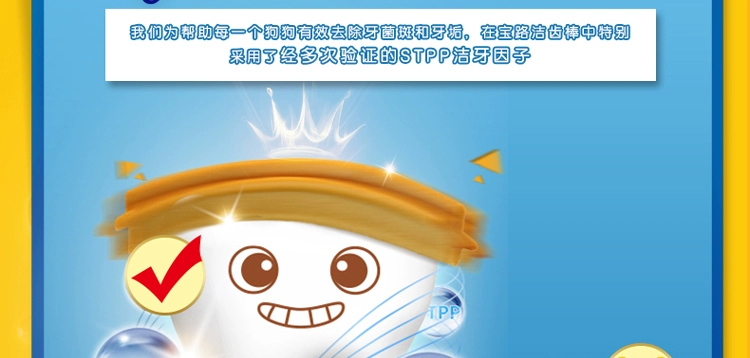 Chó săn thú cưng Boqi Net Baolu Chó lớn Molar Răng sạch 125g Chó tha mồi vàng - Đồ ăn vặt cho chó pate cho chó