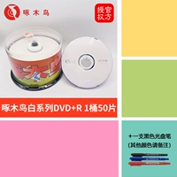 В дятеле белые серии DVD + R 1 баррель 50 штук + ручка