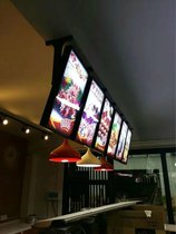 LED coffee light box Magnetic ordering menu price list Aluminum alloy catering light box
