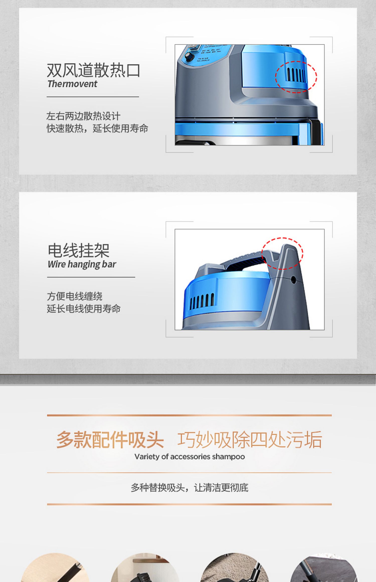 máy hút bụi xe hơi bosch Máy lọc nước Jeno thùng máy hút bụi gia đình mạnh mẽ vệ sinh ướt và khô thương mại JN-508-20L - Máy hút bụi điện máy xanh máy hút bụi