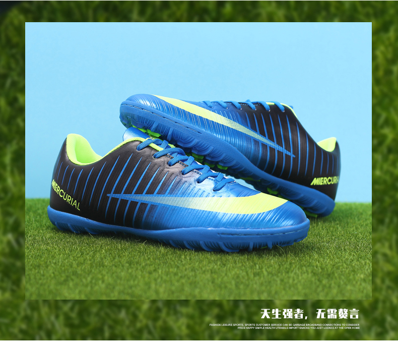 Giày bóng đá nam bị hỏng giày đào tạo mận nhỏ TF móng tay sát thủ nữ giày thể thao C Ronaldo CR7 gai cỏ giày đá bóng chính hãng