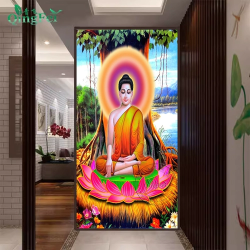 青飞 Точная индокитай Сакьямуни Новая версия креста -штифта в юго -восточном стиле, картина ручной работы ручной работы, нефинансируемые продукты