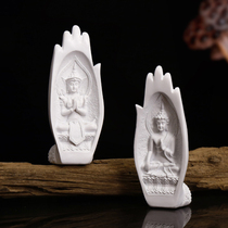 New Chinese Zen Buddha hand ornaments creative home furnishings accessories porch living room wine cabinet decoration small crafts