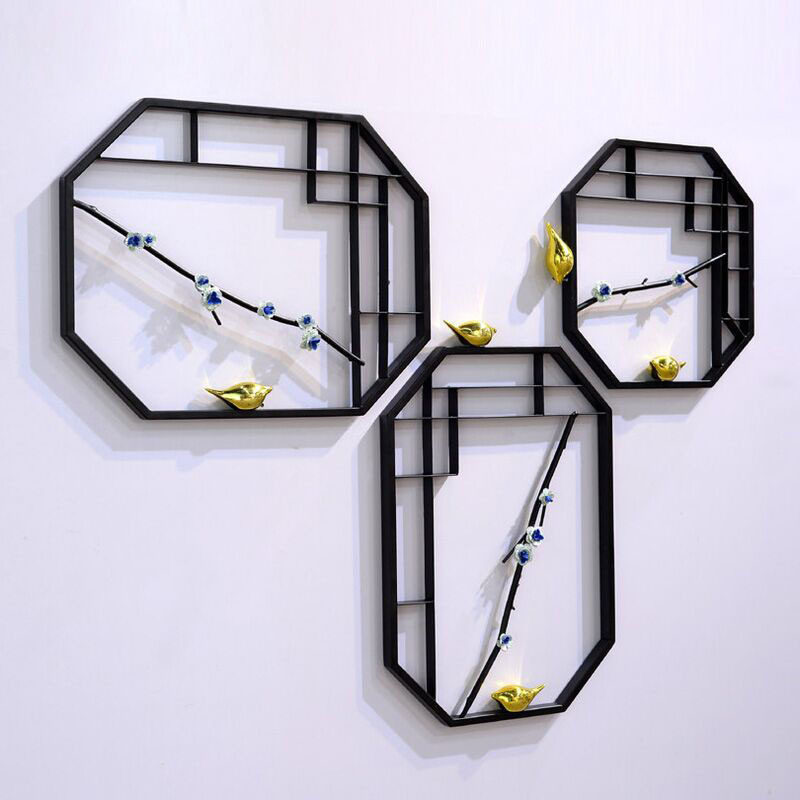 Iron wall hanging Chinese pendant wall decoration wall decoration creative living room aisle porch wall decoration