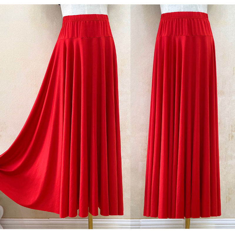 6m Flared Skirt Dance Skirt Half Skirt Xinjiang Dance Ballroom Dance Square Dance Modern Dance Skirt Long Skirt Spring Summer