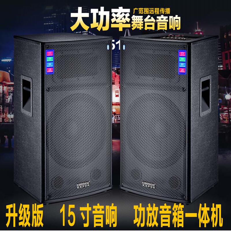 Stage Performance Audio High-Power Outdoor Wedding 15inch Bluetooth Store Active Speaker Home Amplifier All-In-One Machine