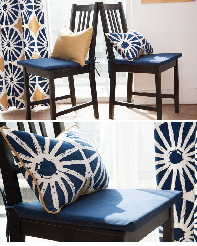 Han Shang Sponge đệm dày chống trượt ghế ăn đệm vải sofa văn phòng đệm có thể tháo rời và có thể giặt đệm bông nệm ngồi