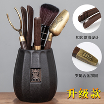 Tea Walk Six Gentleman Black Sandalwood 6 Gentleman Suit Kung Fu Tea Set Accessories Clip Tea Knife Tea Table Bubble Tea Art Tool