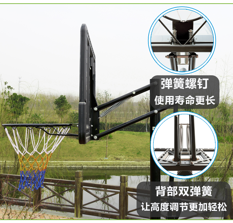 Bóng rổ đứng dành cho người lớn trẻ em tiêu chuẩn có thể nâng hộ gia đình di động hộp bóng rổ mẫu giáo tầng đào tạo ngoài trời vành lưới bóng rổ	