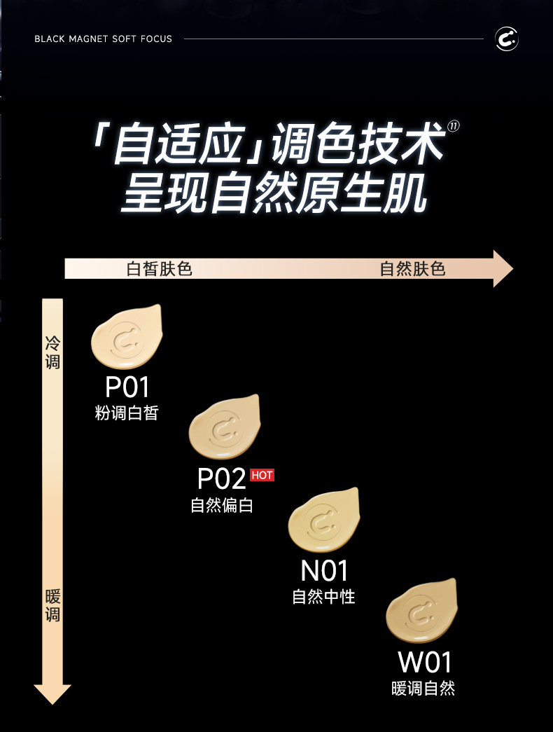 安享好物 安享A级粉底液-卡姿兰黑磁 轻润粉底液