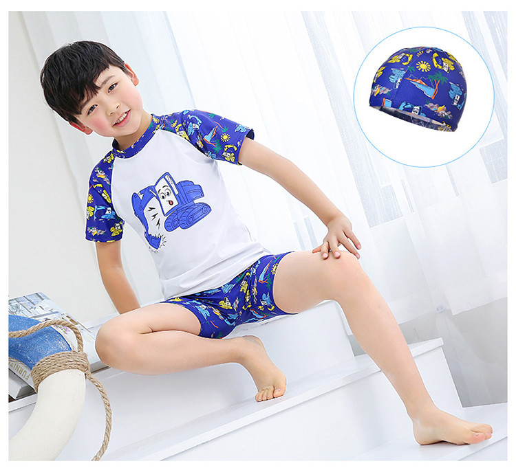 Áo tắm trẻ em chia đôi kem chống nắng cho bé nhanh khô kỳ nghỉ bé trai bơi thân mũ bơi 0-1-2 tuổi 3 bé 4 bé - Bộ đồ bơi của Kid đồ bơi cho bé gái 11 tuổi