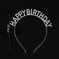 Светло -коричневый серебряный обруч для волос алмаза