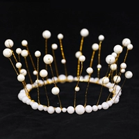 5 -й -Королевая пластиковая жемчужная корона 5
