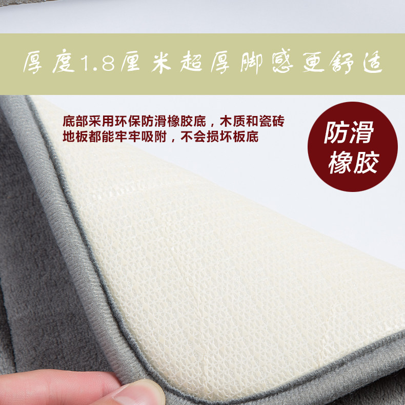 mat phòng tắm thảm thấm dày tấm thảm chùi chân nhà bếp nhà tắm cửa cửa phòng ngủ thảm sàn chống trượt - Thảm sàn thảm xốp lót sàn