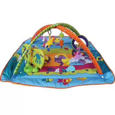 Newborn baby multifunctional toddler toy baby fitness stand pedal belt music game blanket game crawling mat