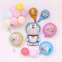 New Doraemon aluminum film balloon Doraemon Tinker Bell theme aluminum foil balloon childrens birthday venue layout