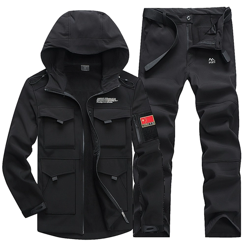 Плащ, демисезонная бархатная удерживающая тепло тактическая куртка подходит для пеших прогулок