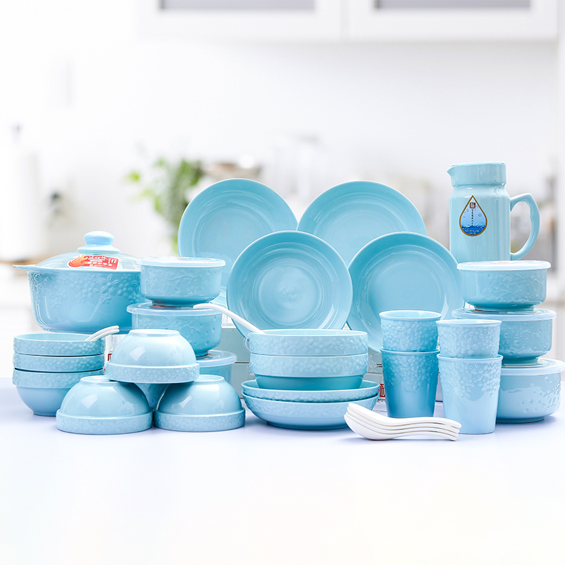 Shun cheung 33 head tableware ceramic household degas creative dishes suit the Nordic people food specials qiaofu pot