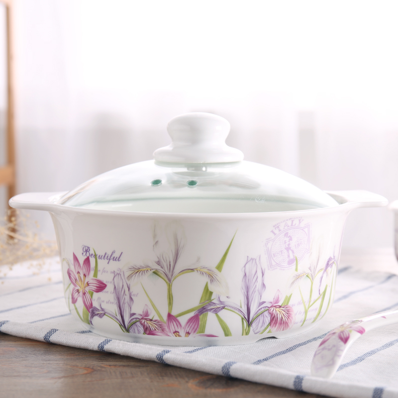 Shun cheung, microwave ceramic dishes suit Chinese style household eternal heart fish dish bowl of rice dish dish bowl chopsticks tableware