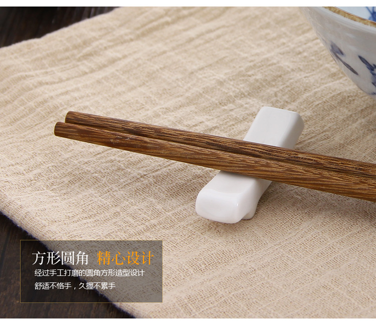 Shun auspicious ceramics wenge Japanese - style hotel domestic annatto tableware chopsticks without lacquer idea for family suits for