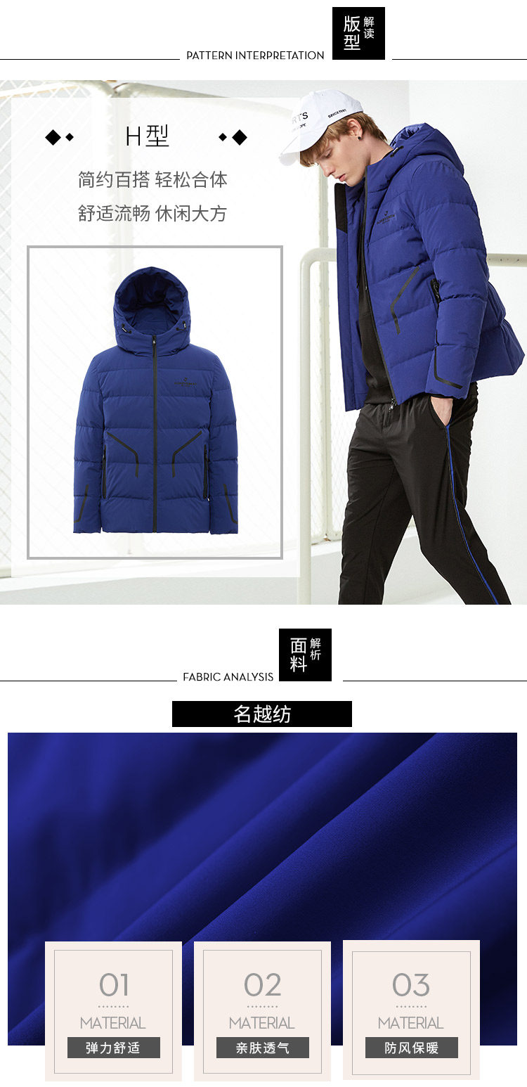 Blouson homme BOSIDENG    en Polyester - Ref 3121105 Image 12