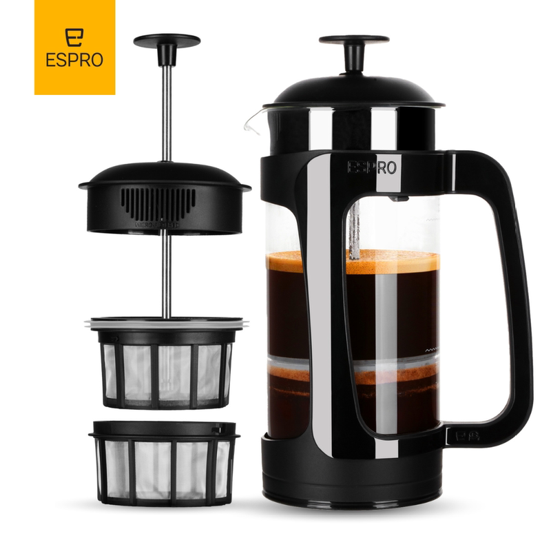 Canadian Espro Hand-Brewed French Press Coffee Pot with Double-Layer Filtration Borosilicate Glass Household Filter Coffee Pot P3