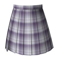 (Shenbei JK)grapes are very amoy genuine original JK uniform lattice skirt high waist student pleated skirt autumn and winter spot
