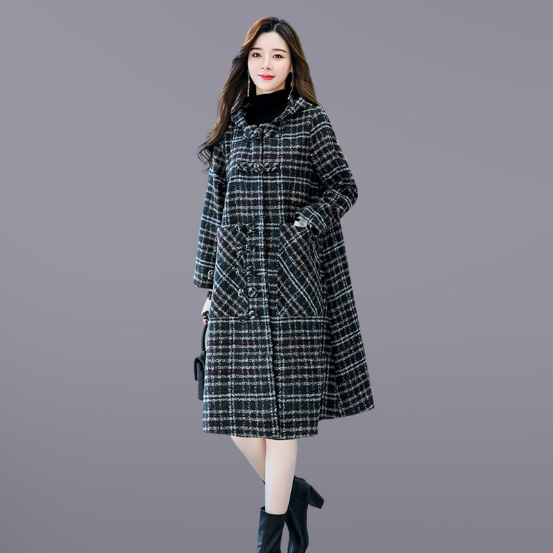 Mother Loaded Loose Contour-shaped Lions in the Big Coat Woman Medium Long Version Large Size Women's Slim Casual Plush Jacket Tide