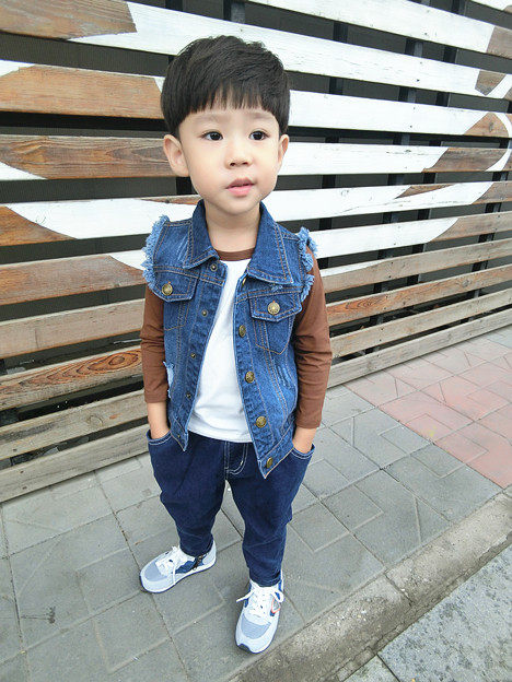 Gilet enfant MR.WANG en toile - Ref 2069915 Image 16