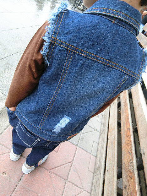 Gilet enfant MR.WANG en toile - Ref 2069915 Image 10