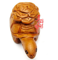 Peach Wood Engraving Tortoise Ho Pao Thai Key Button Waist Hanging Turtle hand engraving pendant Pendant Jewellery Accessories this Life