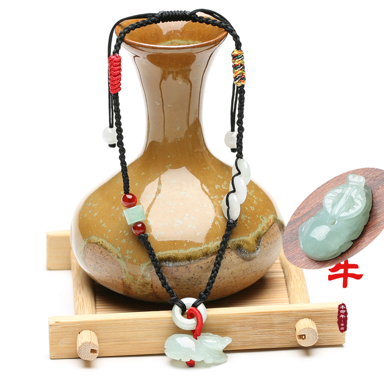 Ngọc bích ngọc bích, năm của chuỗi sinh, con heo hoàng đạo cổ điển đầy màu sắc dây, thời trang đen và hoang dã, mô hình cặp đôi nam nữ những mẫu lắc chân đẹp nhất
