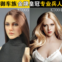  Spot KIMI TOYS 1 6 European and American female head carving KT004 005 suitable for plastic coated female plain body phicen
