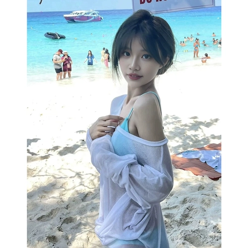 Купальник, сексуальный раздельный комплект, 3 предмета, свободный крой, защита от солнца