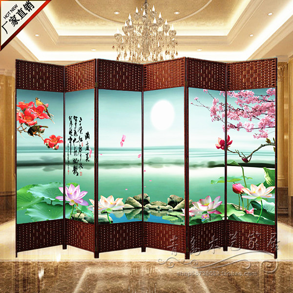 Bán tốt nhất vách ngăn gỗ rắn Trung Quốc và Hàn Quốc màn hình nhà hàng khách sạn phòng khách phòng ngủ văn phòng phân vùng hiên màn hình gấp - Màn hình / Cửa sổ vách cầu thang gỗ