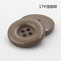 Button High-grade color decorative coat clothes woolen wild round female button large black button windbreaker button