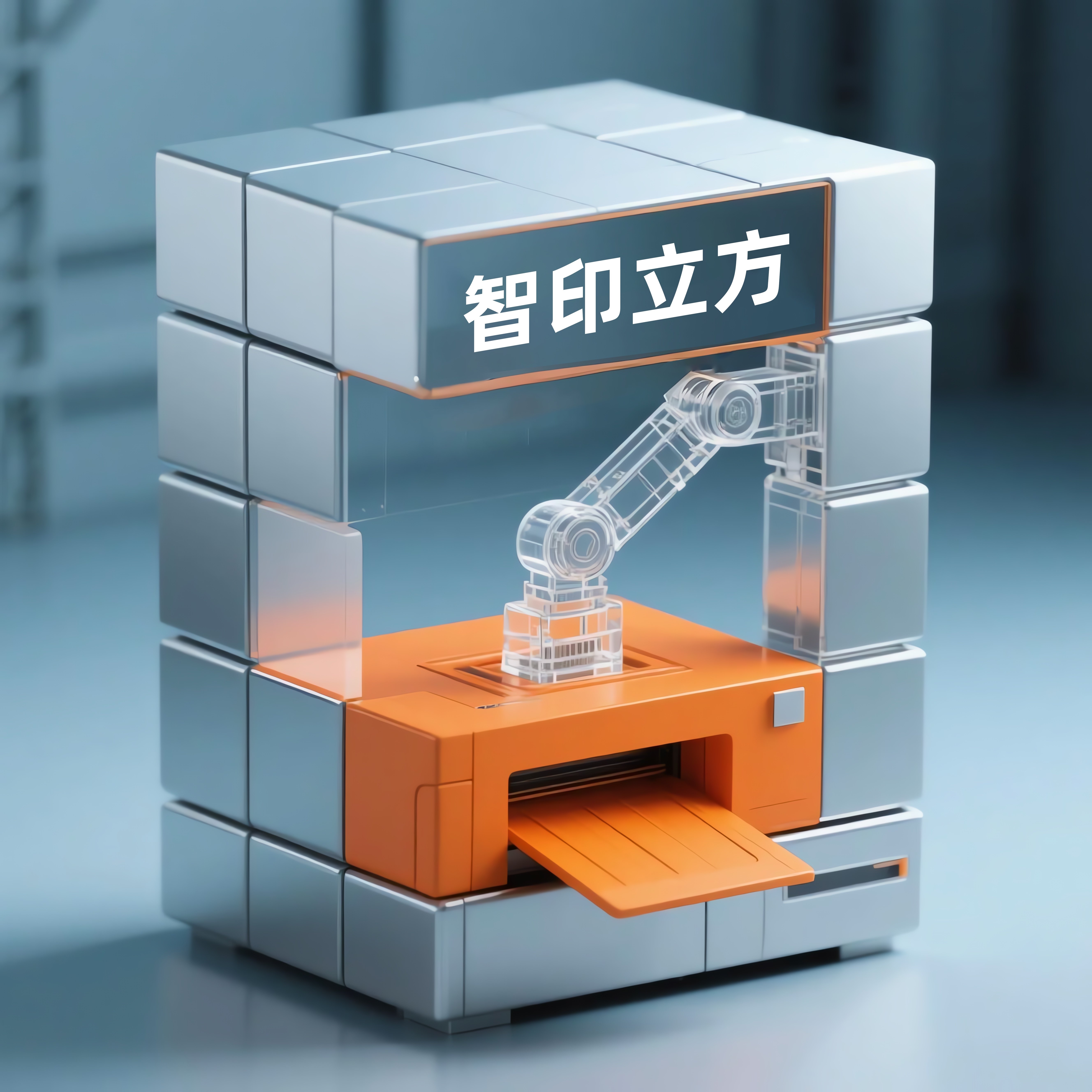 智印立方3D打印店的LOGO