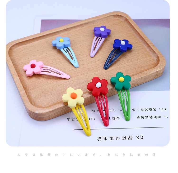 Butterfly love jade ins Xuan ya tong qu wind flowers BB lovely soft TaoXiaoHua clip hairpin Liu Haibian clip, Japan and South Chesapeake