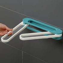 Foldable bathroom slipper rack Wall-mounted rack Punch-free toilet drain storage artifact Bathroom shelf