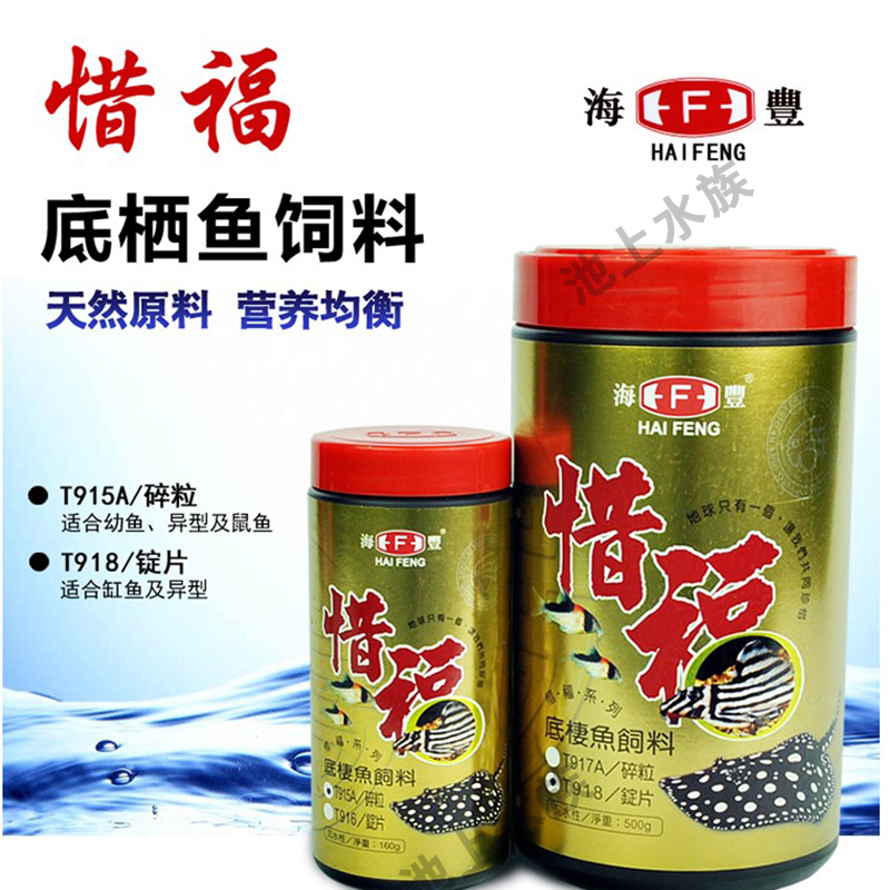 Taiwan Haifeng Xifu Alien bottom fish stingray feed nutrient-rich rat fish ornamental pet sinking grain bottled