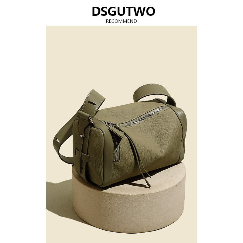 AJ MECICA senior texture small crowdsourcing with female pet backpack bursting with diagonal satchel with single shoulder axillary pillow bag-Taobao