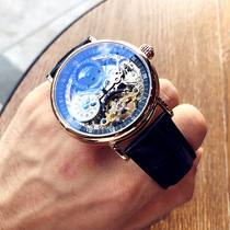 2022 New Hollowed-out Automatic Mechanical Watch Tourbillon Watch Men Trend Personality Fashion Wristwatch Tide Man Watch