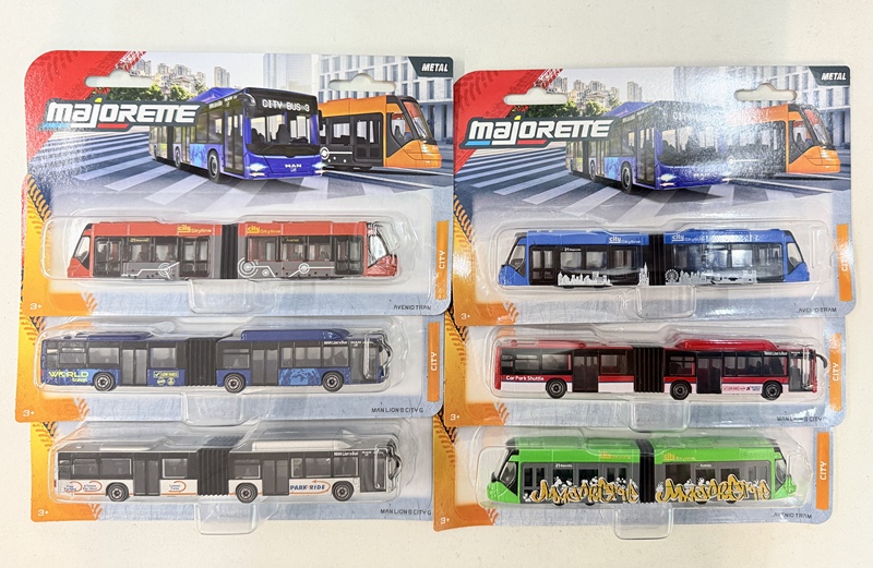 Majorette Mann City Bus Tram Bus Simulation Toy Car Model Majorette Mann City Bus Tram Bus Simulation Toy Car Model