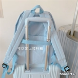 Японский Harajuku, шикарный винтажный стиль, однотонный рюкзак, корейская версия, простая мягкая школьная сумка для девочек, кампусный рюкзак