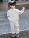 Boys' vest three-piece set children's spring sports suit 2025 new sleeveless waistcoat baby versatile sweatshirt trend