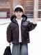 Children's winter down jacket, temperature-sensitive, color-changing, three-proof, wash-free bread coat, 2025 new style, thickened warm clothes for boys